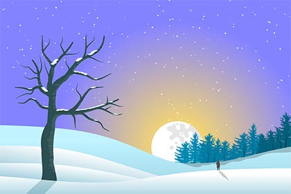 冬至那天下雪有什么说法 12月22冬至昼短夜长吗,从大雪再经过十四天是冬至冬至是几月几日