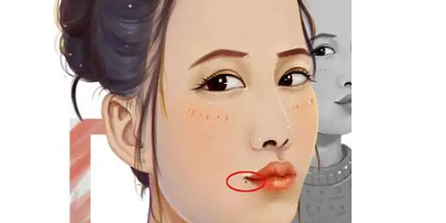 女人嘴唇右上角长有痣代表着什么