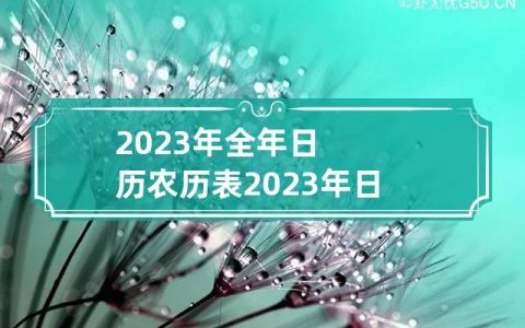 2023年全年日历农历表,2023年全年日历农历表格