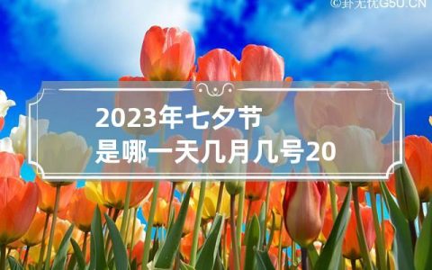 2023年七夕节是哪一天几月几号,2023年七夕节是几月几日?